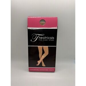 Theatricals‎ For Every Stage Convertible Microfiber Ballet Suntan Tights Size LC